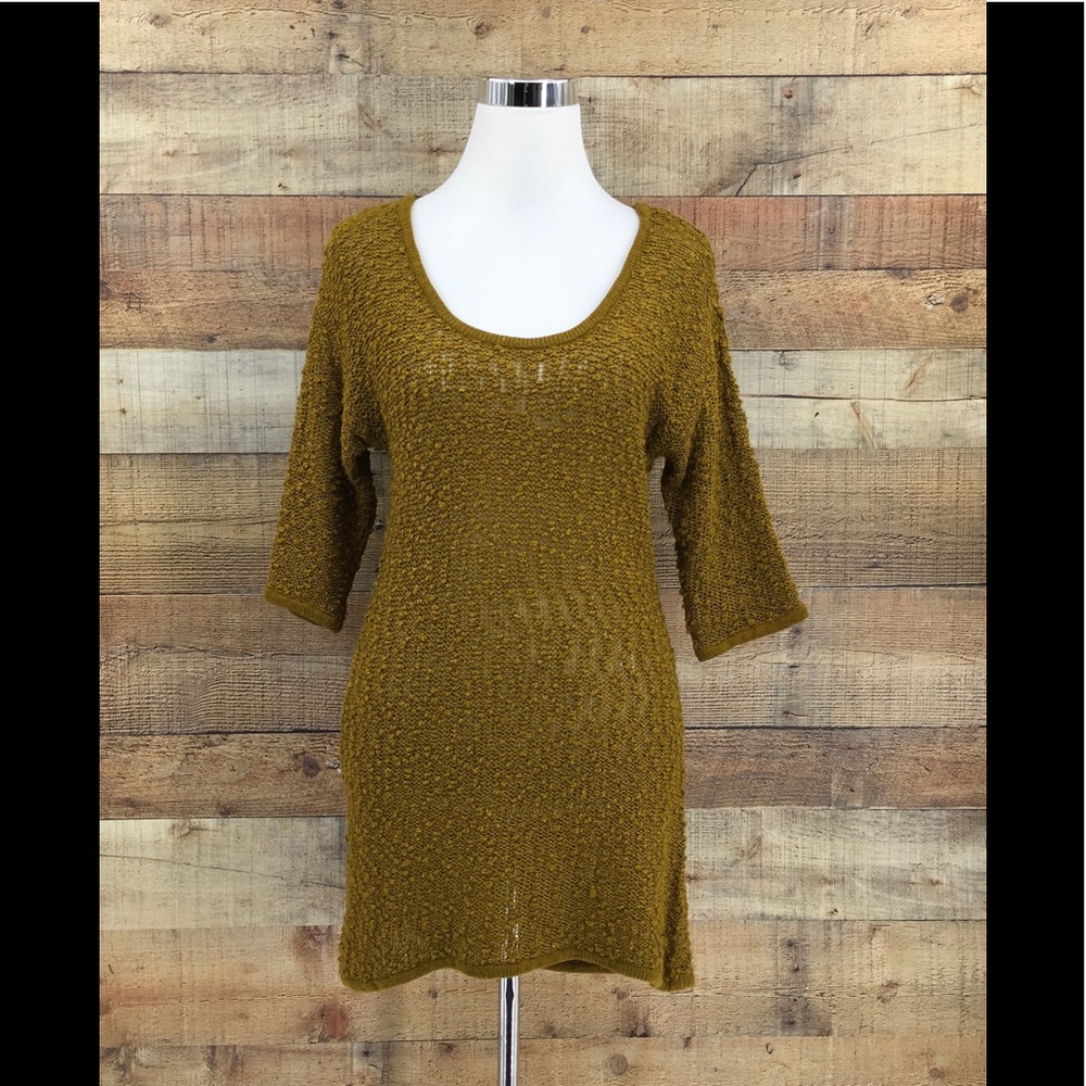 Soft‎ Surroundings Women's Knitted Brown Tunic Top
